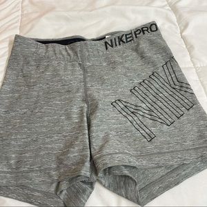 Nike spandex running shorts size small grey